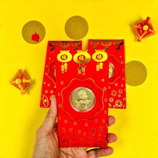 [HÓT] [SỈ 10 CÁI] Bao Lì Xì Ngựa Mạ Vàng Tết Bính Ngọ May Mắn Tài Lộc - Bao Lì Xì Mạ Vàng Thần Tài Tết 2026