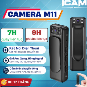 Camera giám sát M11 Full HD rõ nét quay ngoài trời và trong nhà, camera mini không dây ghi âm