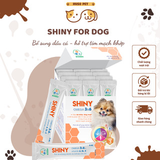 Dầu Cá Hồi Cho Chó - Bossen Shiny Dog - Dưỡng Da Mượt Lông - Gói 4ml