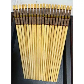 Bộ đũa tre tự nhiên thủ công mịn đẹp chống mốc bền chắc tiện lợi dùng trong gia đình, quán ăn