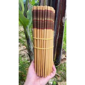 Bộ đũa tre tự nhiên thủ công mịn đẹp chống mốc bền chắc tiện lợi dùng trong gia đình, quán ăn
