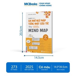 Sách - Ghi Nhớ Ngữ Pháp Tiếng Nhật Siêu Tốc Bằng Mindmap – Trình Độ Sơ Cấp