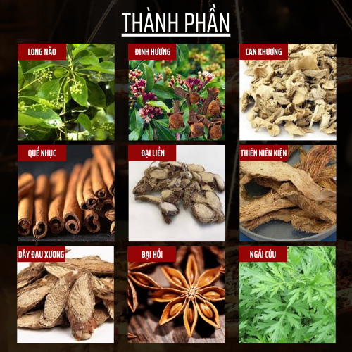 Đông y gia truyền Đông Cát - Túi thảo dược ngâm chân - xương khớp, mất ngủ hôi nấm chân - Túi 20 lọc