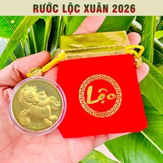 [BÁN CHẠY] COMBO 10 Thỏi Ngựa Thần Tài Mạ Vàng 24k Kèm Túi Phúc Lộc Phong Thủy May Mắn Làm Quà Tặng Ý Nghĩa