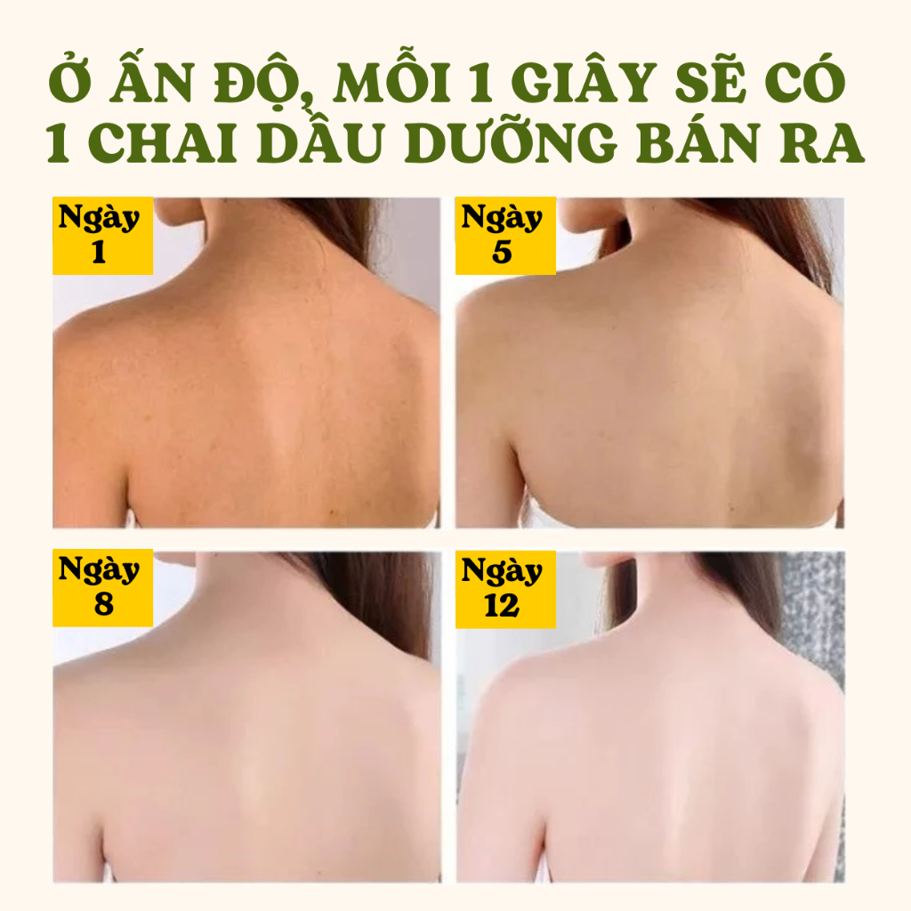 Combo Da Sáng Với Bộ Đôi Bột Trắng Da Thiên Nhiên & Dầu Dưỡng Sáng Da Giảm Thâm Ấn Độ Cho Da Sáng Bóng Ẩm Mượt