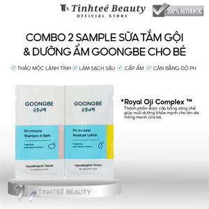 Combo 2 Sample Sữa Tắm Gội & Dưỡng Ẩm GOONGBE Cho Bé 5mlx2