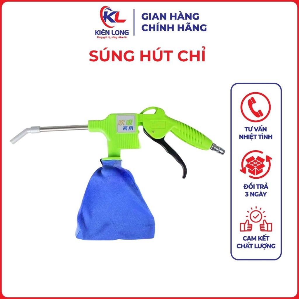 Súng Hút Chỉ Chính Hãng Hút Bụi Bẩn Ngành May
