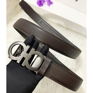 Thắt lưng dây nịt nam da bò khoá gạt tự động cao cấp bản rộng 3,5cm