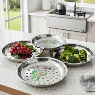 [Kho sỉ] Vỉ Xửng Hấp Thức Ăn, Hấp Xôi bằng Inox Cao Cấp Nhiều Size-Hùng Home