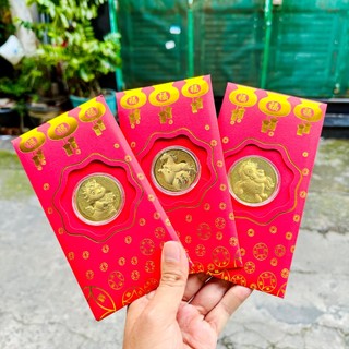 [HÓT] (Tết 2026) Bao lì xì hình con Ngựa mạ vàng , Bao lì xì Thần Tài quà tặng phong thủy, may mắn, tài lộc, Tết