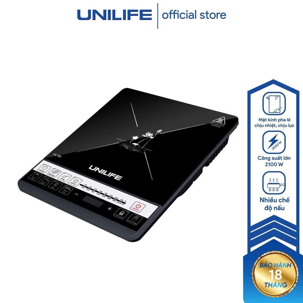 Bếp từ đơn UNIFILE -UL168 đa chức năng, tự động ngắt khi bếp quá tải CHÍNH HÃNG Bảo hành 12 tháng
