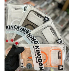 Ốp iPhone KiNGBON PC Nhựa Màu Chống Ố Kèm Sạc Không Dây cho iPHONE 12 Đến 17 Pro Max