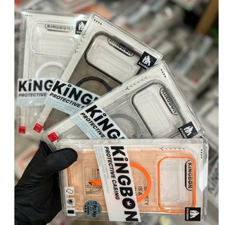 Ốp iPhone KiNGBON PC Nhựa Màu Chống Ố Kèm Sạc Không Dây cho iPHONE 12 Đến 17 Pro Max