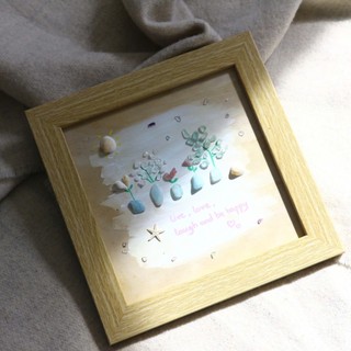 Tranh Handmade Đính Đá Ván Gỗ Dùng để Trang Trí, Decor Phòng, Quà Tặng Ý Nghĩa, Kích thước 20x20cm