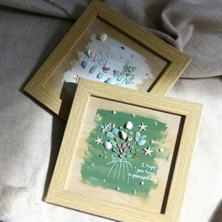 Tranh Handmade Đính Đá Ván Gỗ Dùng để Trang Trí, Decor Phòng, Quà Tặng Ý Nghĩa, Kích thước 20x20cm