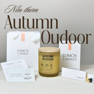 Nến thơm phòng quà tặng cao cấp Autumn Outdoor hương ngọt ngào tặng kèm túi và thiệp