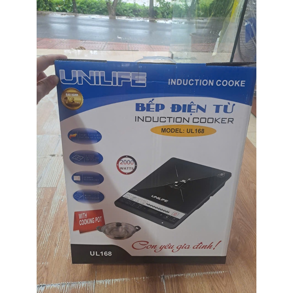 Bếp từ đơn UNIFILE -UL168 đa chức năng, tự động ngắt khi bếp quá tải CHÍNH HÃNG Bảo hành 12 tháng