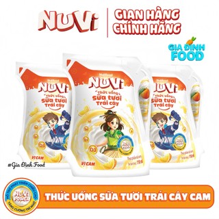 Sữa tươi trái cây Nuvi dạng túi 110ml có thạch/ không thạch