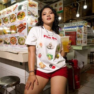 Áo Thun Boxy Phở Bò LAWI, Áo Thun Local Brand Unisex Nam Nữ Oversize