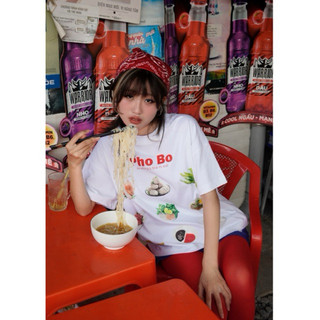 Áo Thun Boxy Phở Bò LAWI, Áo Thun Local Brand Unisex Nam Nữ Oversize