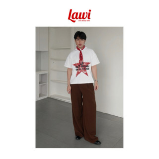Áo Thun Big Boxy Local Brand Lawi Cotton Cổ Tròn Form Rộng Unisex Nam Nữ "Cá Tính" Oversize