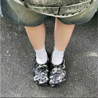 (HOT TREND) (Đặt tăng 1 size) Dép sục Cr x Bape Camo quai hậu nam nữ nguyên khối, không thấm nước - Hỗ trợ đổi size