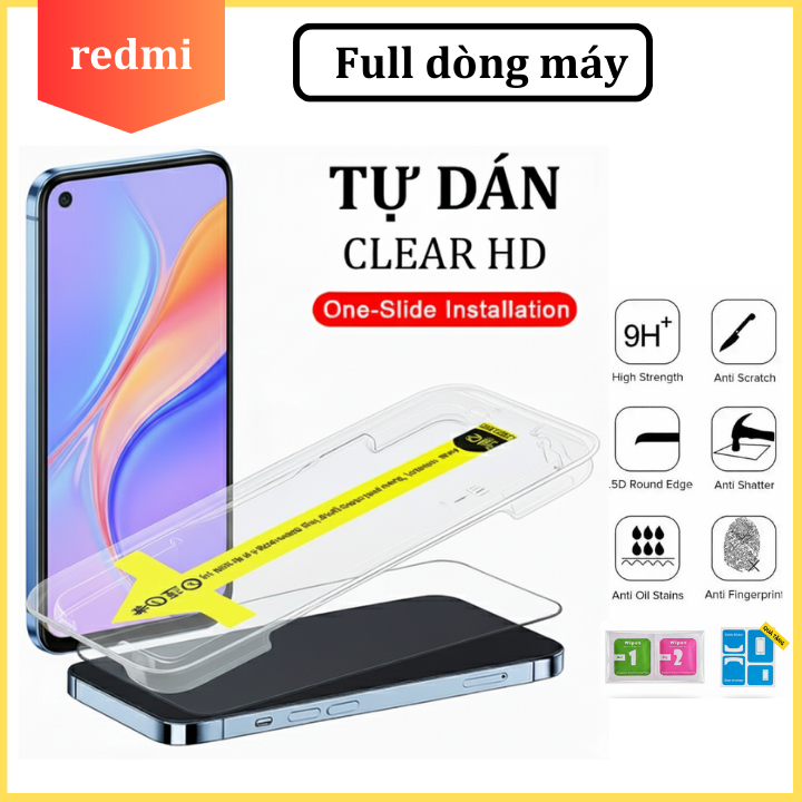 Cường Lực Khung Tự Dán Redmi 15 14c 13 12 13c 13x 12c 10c Note 14 13 12 11 10 11s 10s K60 K50 K40 K30 K20 Game A1 A2 A3