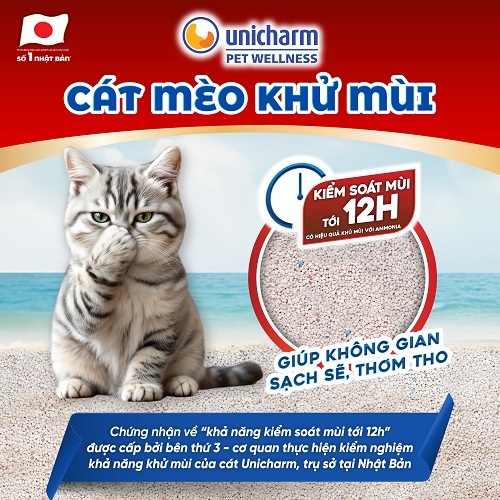 Cát mèo khử mùi Silver Spoon Unicharm Pet Wellness, hương cà phê/hương chanh 8 Lbs (3.6 kg)