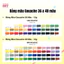 Bộ màu Gouache Himi Sinh Đôi Himi Twin Split Cup 36/48 Màu