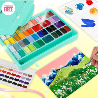 [Hỏa tốc HCM] [SIÊU HOT] Bộ màu Gouache Himi Sinh Đôi Himi Twin Split Cup 36/48 Màu