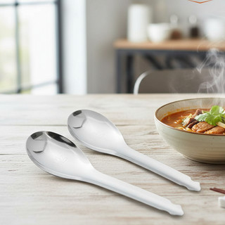 10 CÁI Muỗng INOX Sáng Bóng Không Gỉ Sét Ăn Cơm, Cháo, Súp Cao Cấp - HHome