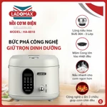 Nồi Cơm Điện tử 1,8LThông Minh Ladomax HA-8818 Inox điều khiển cơ - cảm ứng Công Suất 860W, Lồng Niêu Inox SUS 304 — ảnh 3