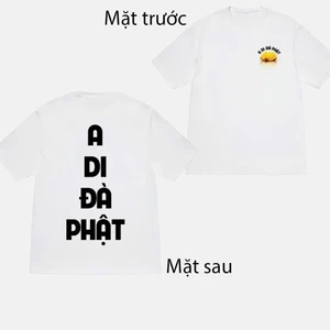 Áo thun unisex A Di Đà Phật áo phông cổ tròn tay ngắn đủ size chất Cotton mềm mịn co dãn 4 chiều TA0109