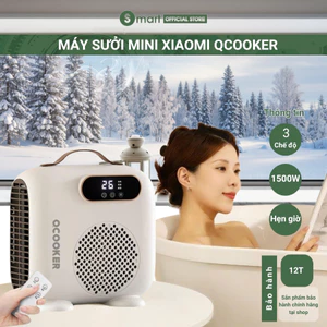 Máy sưởi mini Qcooko, quạt sưởi mini để bàn 2 chiều 2200W LÀM NÓNG NHANH,bảo vệ QUÁ NHIỆT an toàn