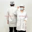 Áo Choàng Phòng Sạch Chống Tĩnh Điện Cài Nút Tiện Lợi - Màu Xanh, Trắng