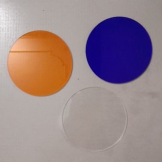 combo 2 mặt kính đổi màu trắng - vàng  - xanh cho đèn đội đầu