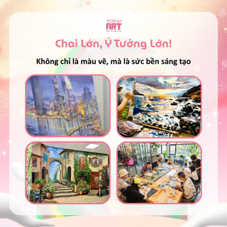 [Hỏa tốc HCM] Màu Acrylic Mont Marte Signature Dạng Bình 1 Lít Có Vòi Chiết (Cho Các Dự Án Nghệ Thuật Lớn)