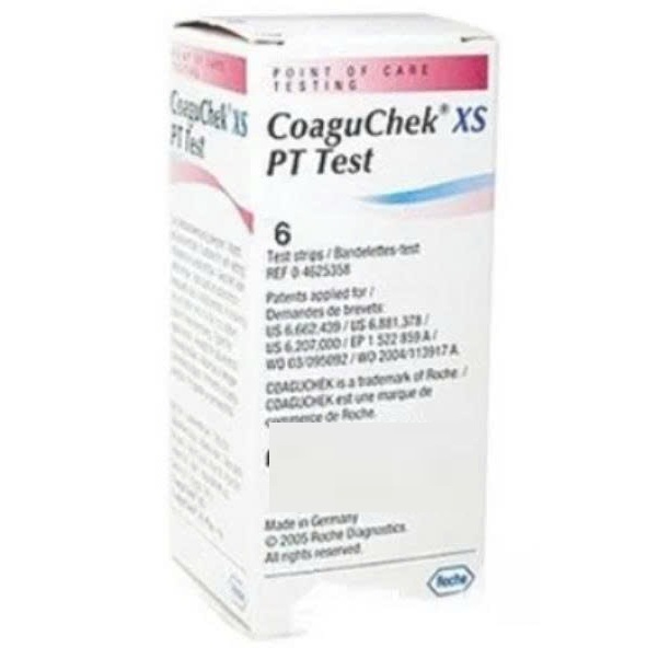 Combo 2 Hộp Que đo độ đông máu Coaguchek XS, que đông máu, test đông máu. Hộp 6 que