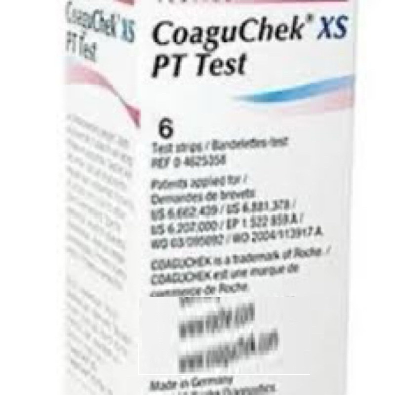 Combo 2 Hộp Que đo độ đông máu Coaguchek XS, que đông máu, test đông máu. Hộp 6 que