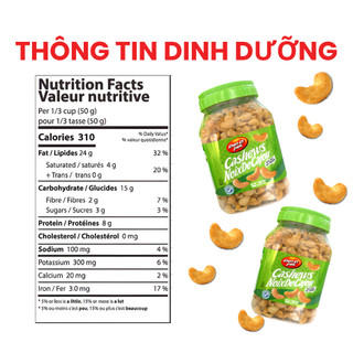 Hạt Điều Muối Việt Nam Dan D Pak I Cashews Salted I 600g