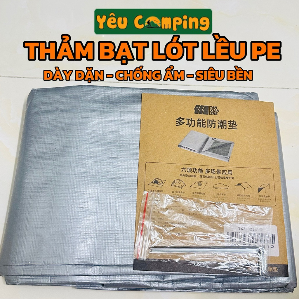 Thảm, bạt lót lều cắm trại TANXIANZHE, chống ẩm, cách nhiệt chất liệu PE siêu bền bảo hành 12 tháng | BigBuy360 - bigbuy360.vn