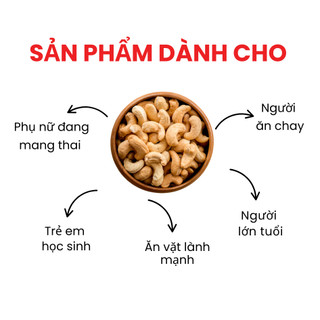 Hạt Điều Không Muối Việt Nam Dan D Pak I Cashews Unsalted I 250g