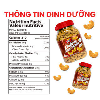 Hạt Điều Không Muối Việt Nam Dan D Pak I Cashews Unsalted I 600g