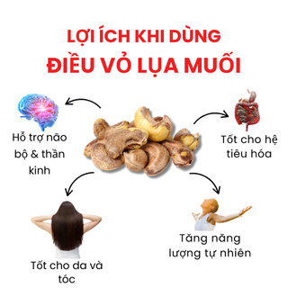Hạt Điều Vỏ Lụa Muối Việt Nam Dan D Pak I Cashews Salted Crispy I 250g