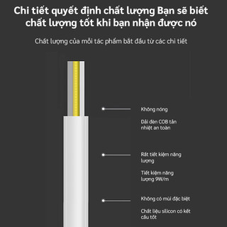 OOKAS Đèn led dây trang trí 220V ,5m,10m,20m,Chống Nước, Dẻo, Phát Sáng Viền Trang Trí Nội Thất