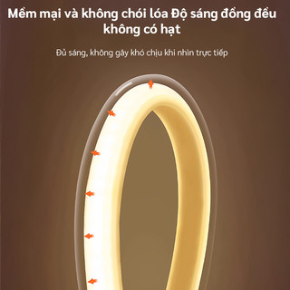 OOKAS Đèn led dây trang trí 220V ,5m,10m,20m,Chống Nước, Dẻo, Phát Sáng Viền Trang Trí Nội Thất