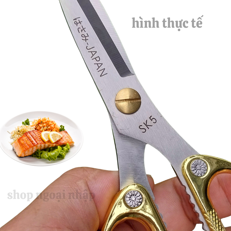 Kéo SK5 Japan kéo cắt thịt,cắt vải, giấy bằng thép trắng không gỉ