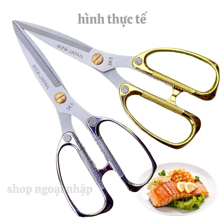 Kéo SK5 Japan kéo cắt thịt,cắt vải, giấy bằng thép trắng không gỉ