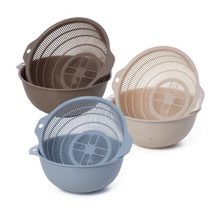 Bộ chậu kèm rổ đa năng Hokori Chính Hãng Việt Nhật Plastic