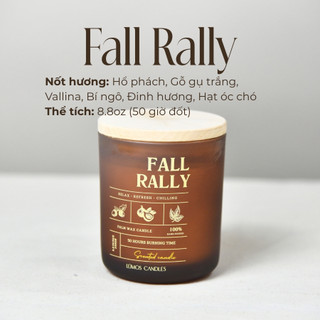 Nến Thơm Quà Tặng Cao Cấp FALL RALLY Hương Gỗ Ấm Áp Sang Trọng [Kèm Túi Thiệp] Cho Phòng Vừa Và Nhỏ